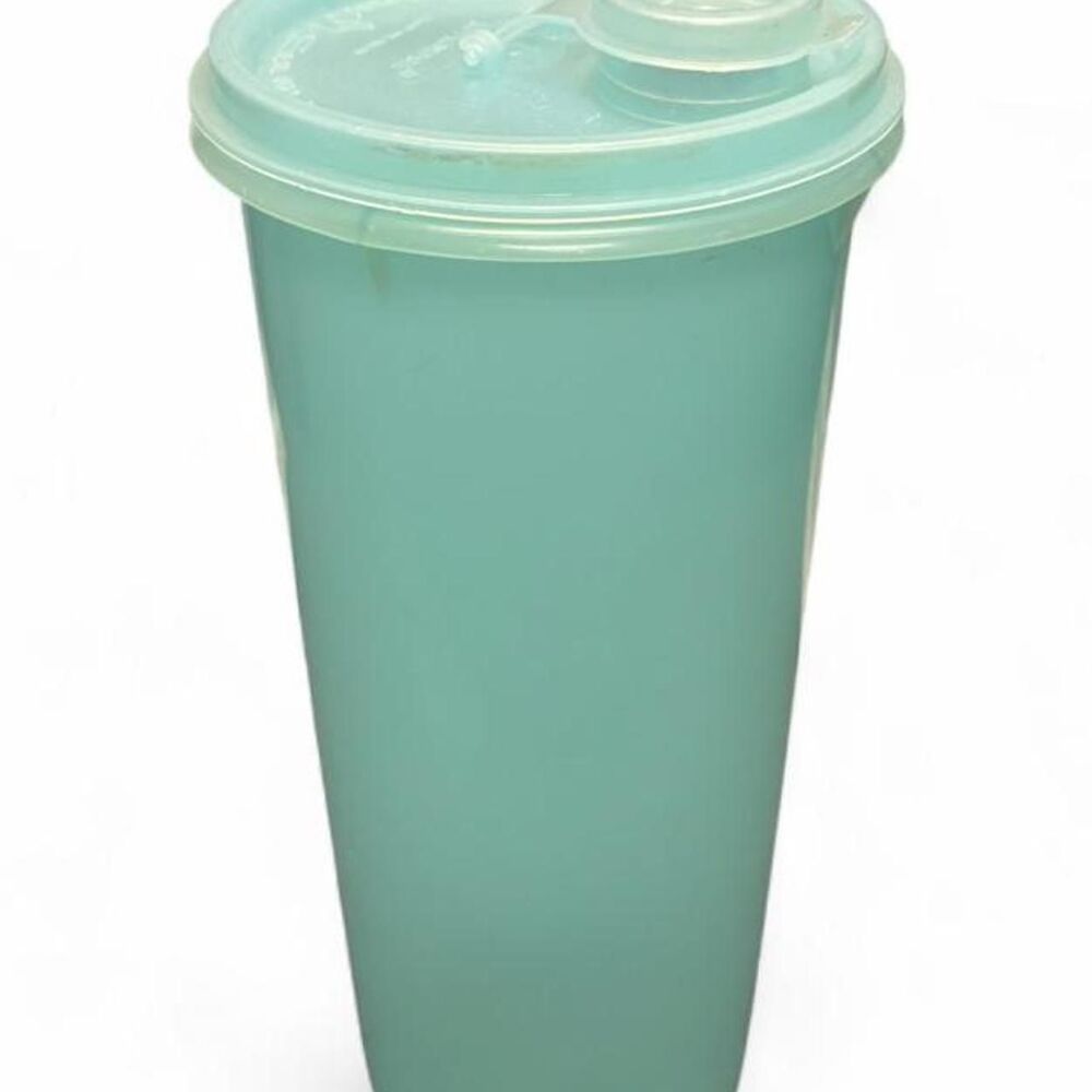 Vintage Tupperware Laundry Sprinkler Bottle 232 Tall Mint Green Pastel Teal